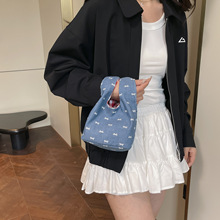 高颜值新款布包通勤唯美洋气手提包休闲轻便便携收纳外出手拎包女