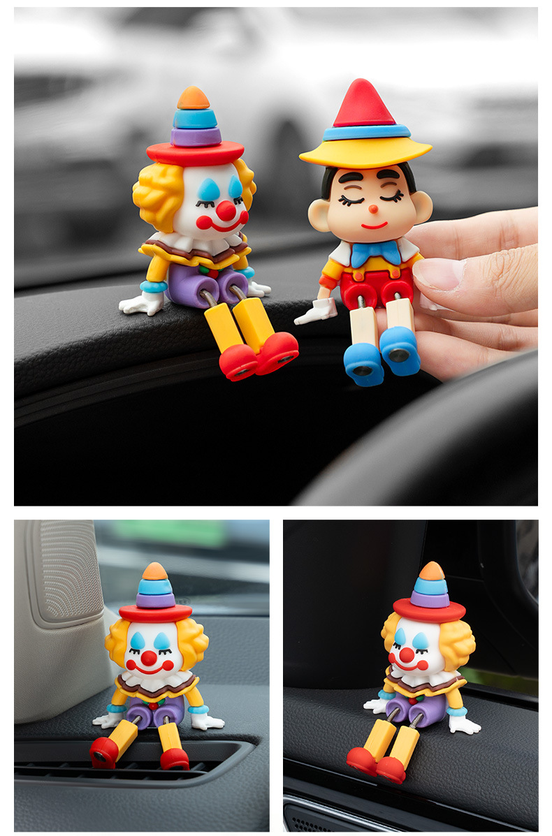 Car Cute Leg-Shaking Doll Ornaments Car Air Outlet Decoration Supplies Desktop Computer Screen Decompression and Healing