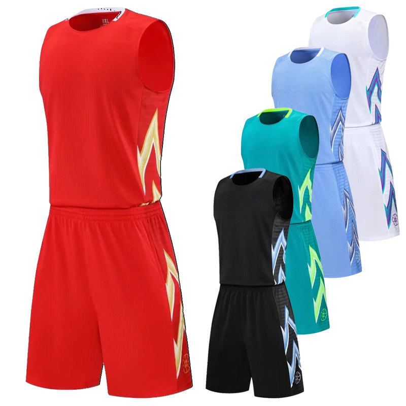 Basketball Clothes suit Men's Jersey Competition Team Clothes Women's Summer Training Sports Vest Trendy Children's Basketball Clothing