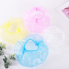 酒店洗浴塑料透明防水浴帽長條100個裝一次性浴帽廠家批發