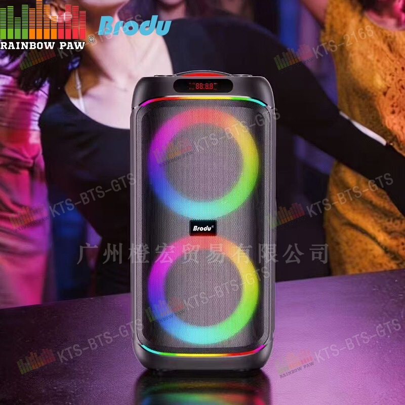 BTS KTS GTS Factory Wholesale BTS-2499 Dual 6.5inch Wireless Bluetooth Speaker with Wireless Microphone BTS KTS GTS Factory Wholesale BTS-2499 Dual 6.5inch Wireless Bluetooth Speaker with Wireless Microphone
