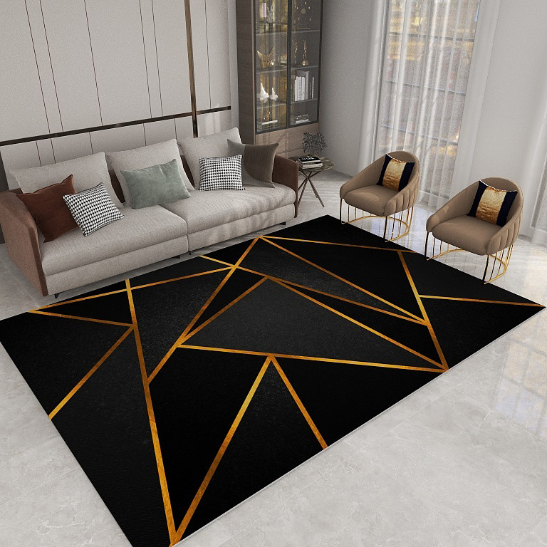 Nordic ins estilo sala de estar alfombra moderna minimalista elegante casa Mat dormitorio alfombra lavada mesa de té alfombra mat