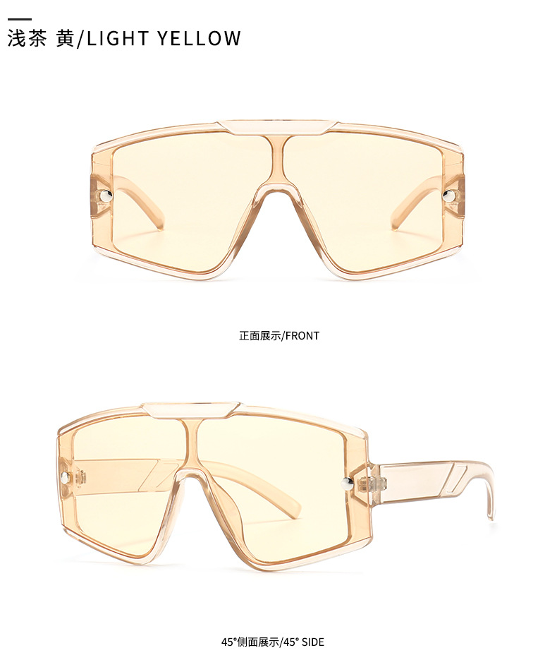 Retro Oversized Frame Sunglasses Female Ins Sunglasses Male display picture 5