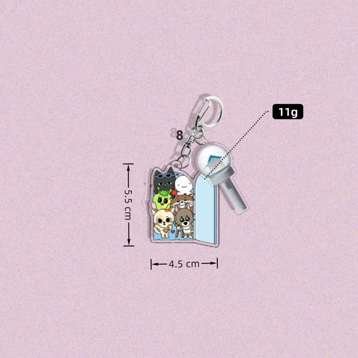 BOYNEXTDOOR peripheral BBNEXDO pendant IWOO bag acrylic school bag keychain 1251