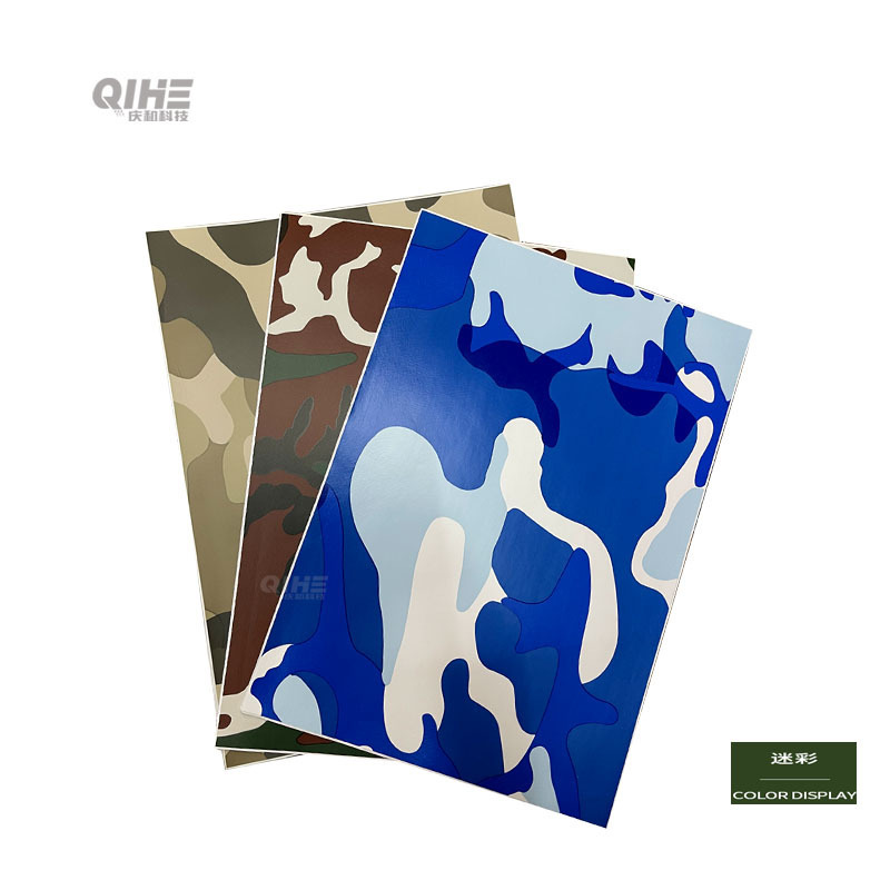 Cross-Border Hot Selling Black and White Camouflage Color Changing Film Color Changing Film Personalized Modification Sticker Notebook Mobile Phone Shell Film