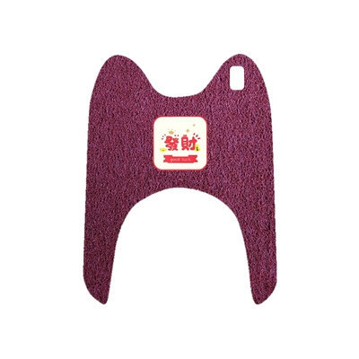 Electric vehicle foot mat – for Yadi K8E Tricycle - yadi-k8e-three-wheel-burgundy-foot-pad-make-fortune-free-velcro