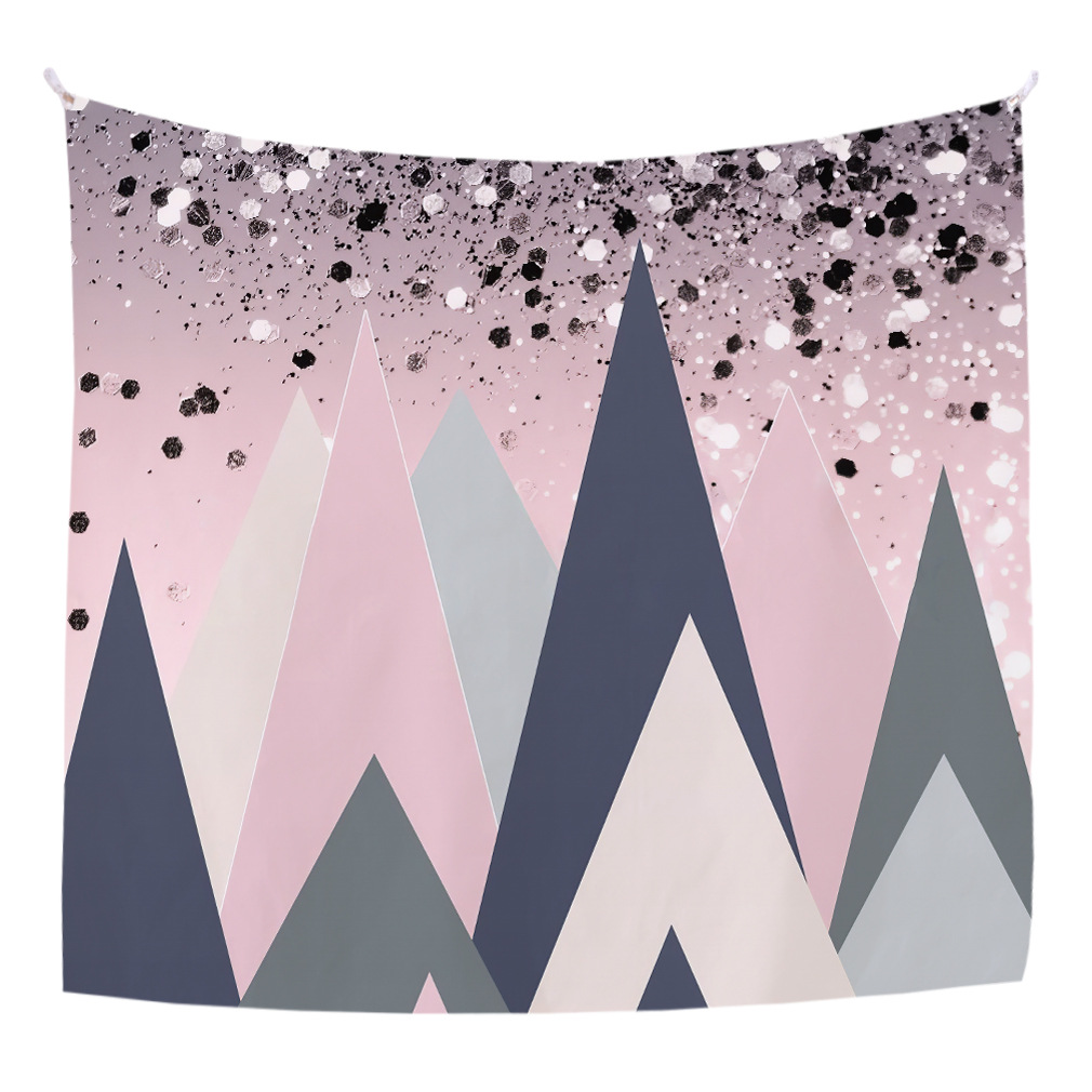 跨境挂毯制定 抽象几何风格 卧室墙面装饰挂布 家居背景墙装饰布