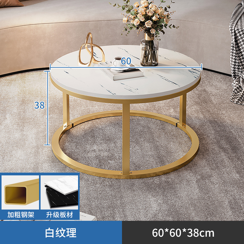 [클래식] 60CM 스트림 대리석 [볼드 골드 스틸 프레임]