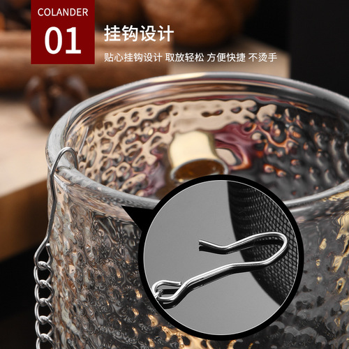 304 seasoning ball stainless steel tea maker soup hot pot spice ball leakage Weibao tea filter manufacturer wholesale