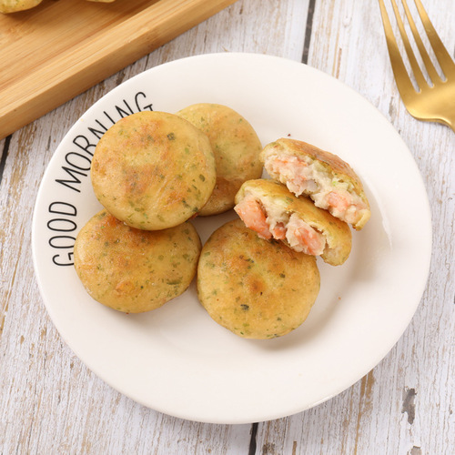 Seaweed Shrimp Pancakes, Cold Fried Fish-Fragrant Shrimp Pancakes with Crispy Crust, Quick-Fried Snack, 500g Economical Pack