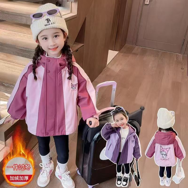 Niñas 2025 nuevo abrigo de otoño y invierno estilo extranjero más abrigo de invierno para niños de algodón engrosado ropa de algodón fresca