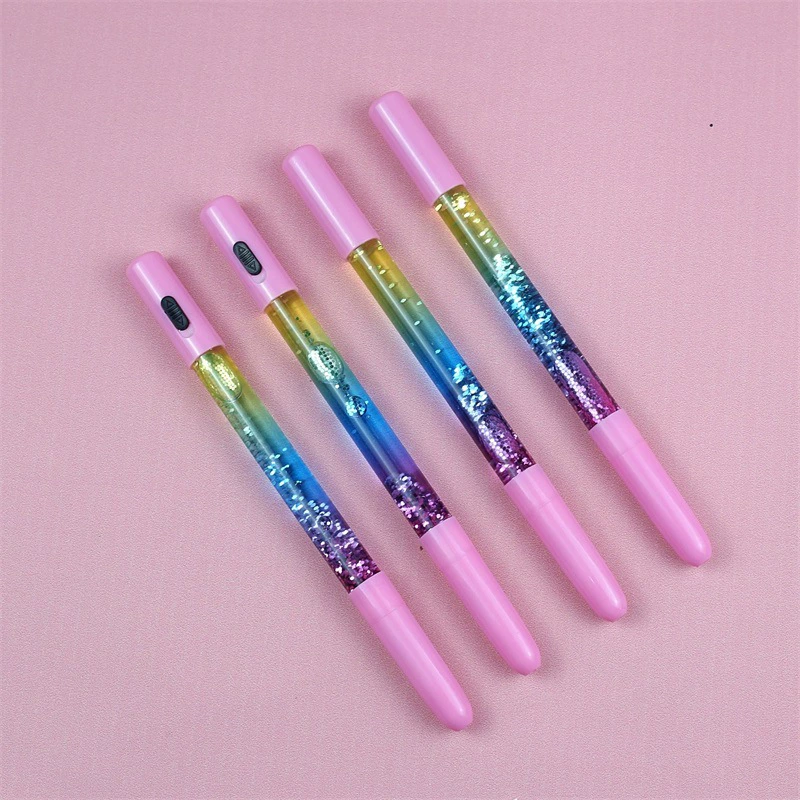 Rollerball pen, stationery for elementary school students, cute black nail sequins