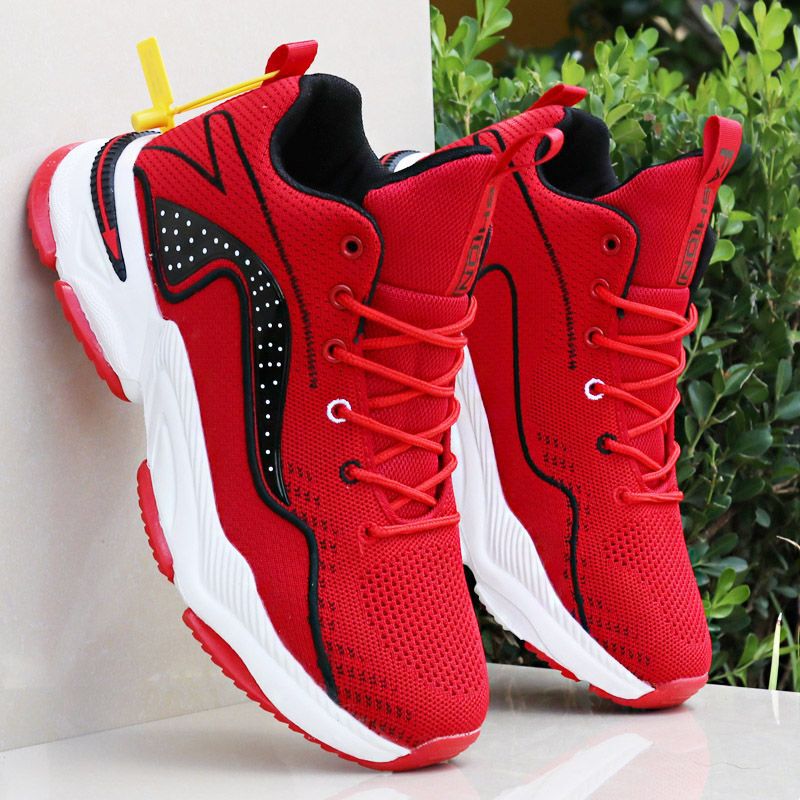Basketball Shoes Men's Autumn New Breathable High-top Shoes Student sneaker Wear-resistant Deodorant Casual Trendy Shoes Practical Sneakers