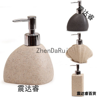 High Beauty Value Ceramic Empty Bottle Ins Light Luxury Hand Sanitizer Bottle Press Bottle Creative Shampoo Body Soap