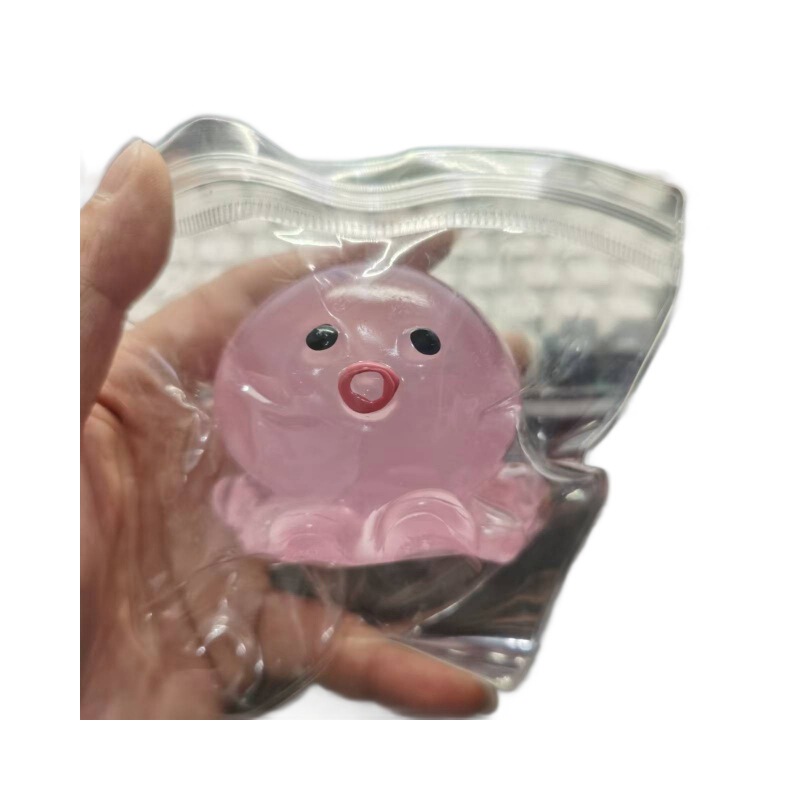 超かわいいタコのピンチおもちゃ、模造シリコン、超ソフト粘土感、高価値の手作り減圧おもちゃ、工場直送|undefined