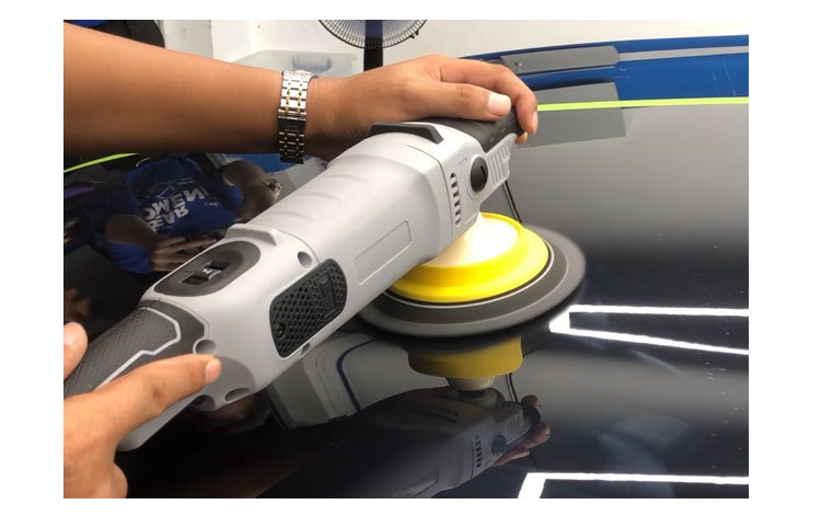Beilang Car Beauty 5inch Bevel Sponge Polishing Disc Da Eccentric Polisher Self-Adhesive Grinding Disc in Stock