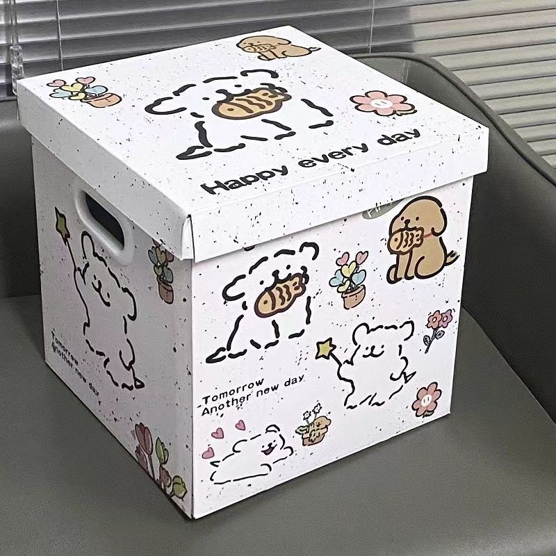 貪欲な子犬ギフトボックスバレンタインデーギフト包装ボックスガールハート誕生日ギフト空箱収納ボックス漫画ギフトボックス|undefined