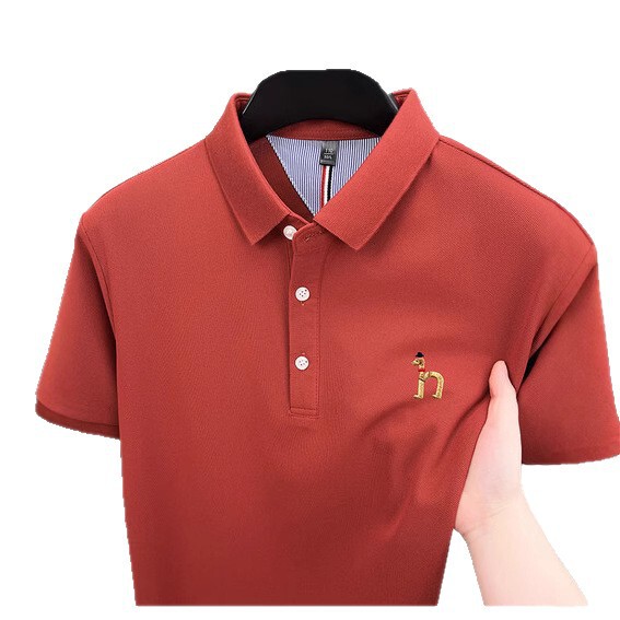 専門店の正規品ハギスpoloシャツ男性夏新作カジュアルスリムtシャツシンプルファッション男性上着|undefined