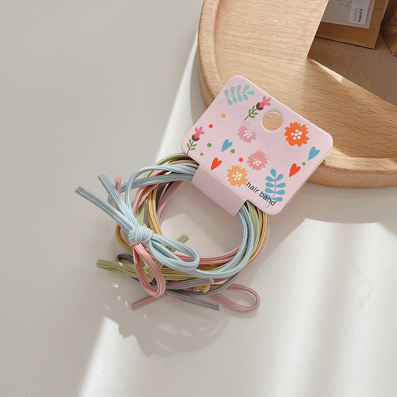 Cuerda de pelo ins estilo chica banda de pelo cuerda de pelo básico durable estilo coreano Internet celebridad temperamento simple banda de goma corbata accesorios para el cabello