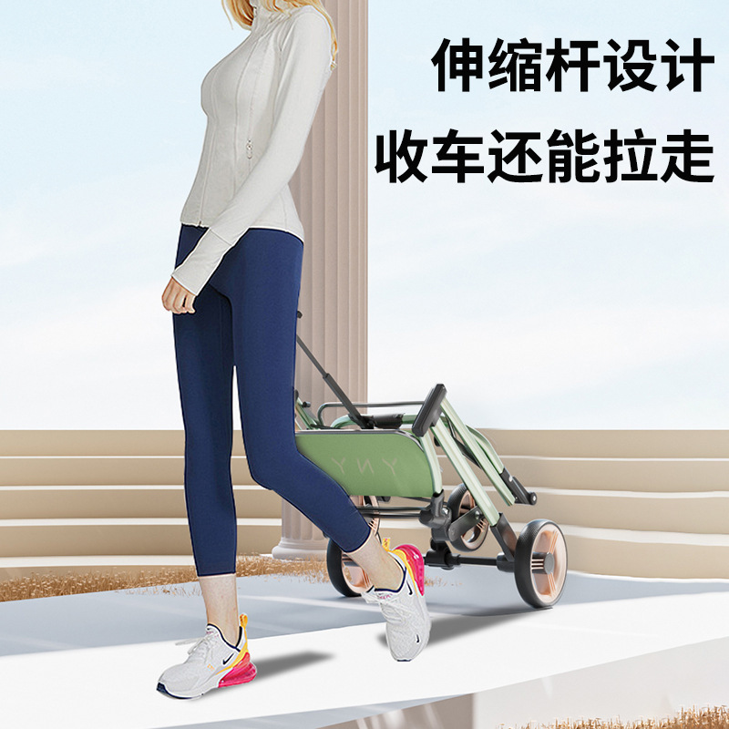 取り外し可能なペットベビーカー、ワンクリックで折りたたみ、超軽量でポータブル、猫と犬のベビーカー、アルミニウム合金フレーム、四輪ショックアブソーバー|undefined