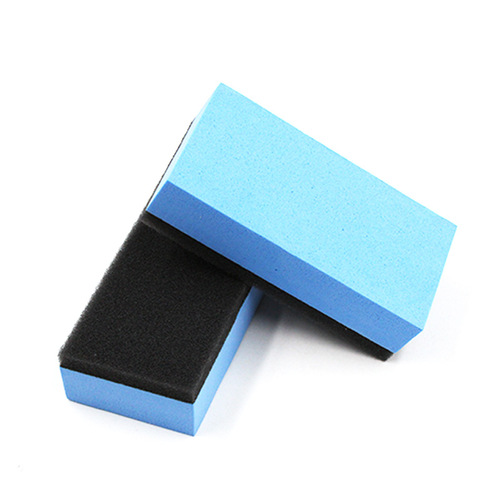 Car paint surface coated crystal sponge block paint surface glass coating sponge wipe non-degumming plus velvet wiping cloth beauty construction
