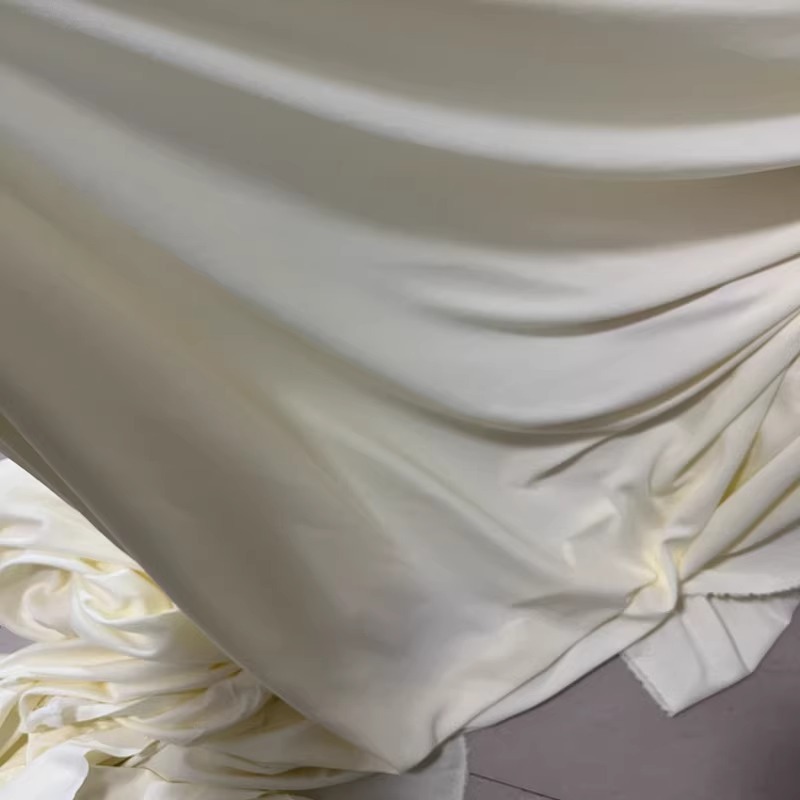 ミルクシルクステージ背景カーテンウェディングカーテン韓国弾性布ミルクコーヒー天井結婚式の天井カーテン装飾|undefined