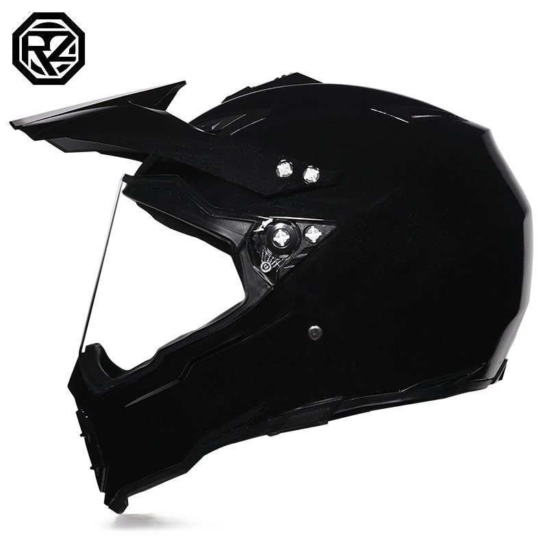 Casco de campo traviesa Casco de carreras de motos Casco de carretera Casco de doble propósito para hombres y mujeres Casco de tracción de cuatro estaciones Casco completo Orz