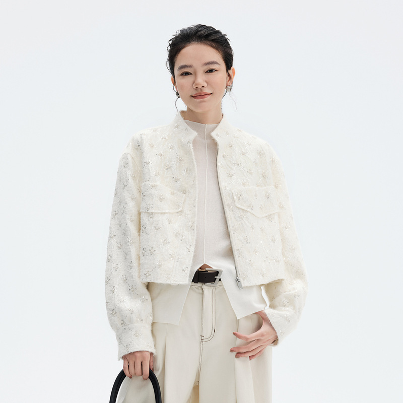Textured Knitwear for Women 26 Spring New Style Slimming Waist-Cinching Versatile Layerable Top for Women