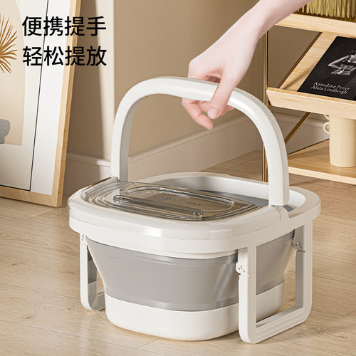 Folding Foot Bath Tub Portable Home Use Pelvic Floor Massage Health Deep Bucket Handheld Model Dorm Foot Bath Basin Foot Wash Basin
