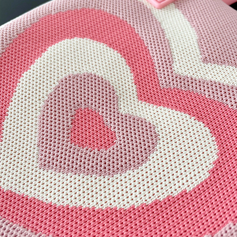 Bolso femenino nicho diseño chica amor bolso de hombro de punto bolso crossbody fuera de la calle jugar estudiante chaleco bolsa