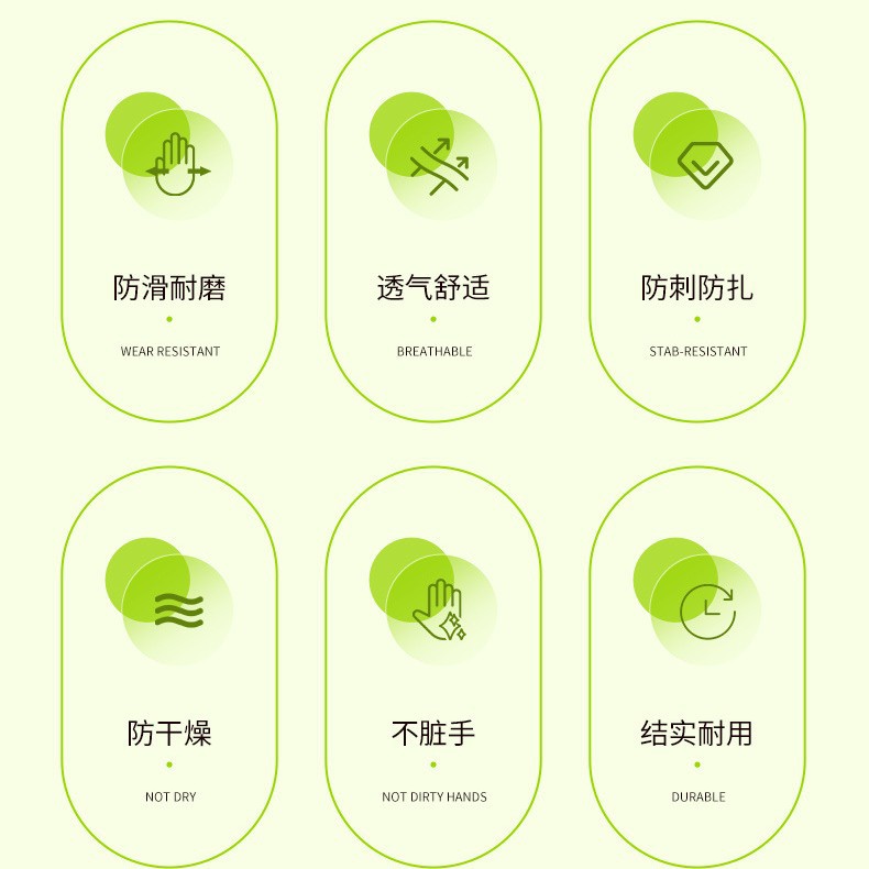 Guantes de jardinería para el hogar antideslizantes, resistentes al desgaste, a prueba de puntadas, a prueba de puñaladas, transpirables, plantación de flores, jardinería, poda, floristería al por mayor