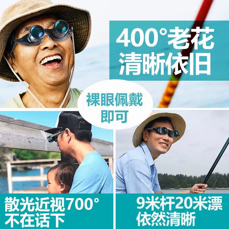 Телескоп для fishing, человеческая голова для взрослых, очки
