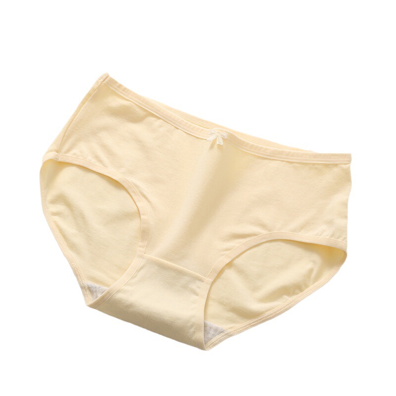 新商品の精練女性の下着の女性の純綿の綿の中で腰の純色のシンプルな少女の快適な女性の下着の女子学生|undefined