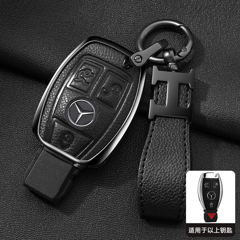 メルセデスベンツキーカバーEクラスAクラスSクラスMLクラス/メタルカーキーバッグ/C200L/E300Lシェルバックルに適しています。|undefined