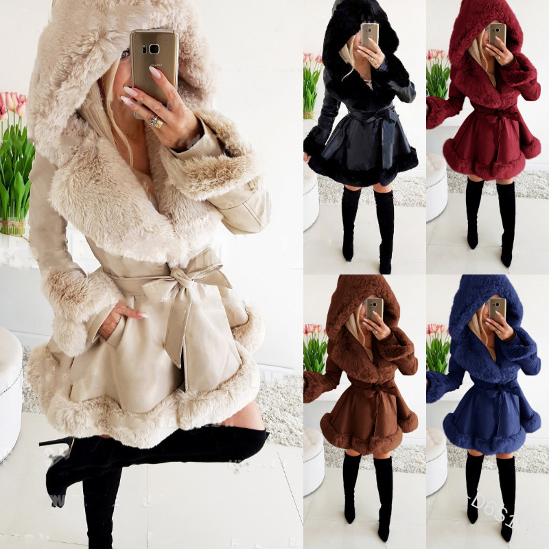 Women's Fashion Solid Color Patchwork Single Breasted Coat Coat display picture 1