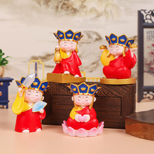 九华山大悲地藏王菩萨创意树脂工艺品小摆件佛祖小和尚伴手礼物