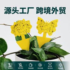 国境を越えたアマゾンショウジョウバエトラップ昆虫トラップ黄色ステッカー両面花形特殊形状粘着バグボード粘着バグボード