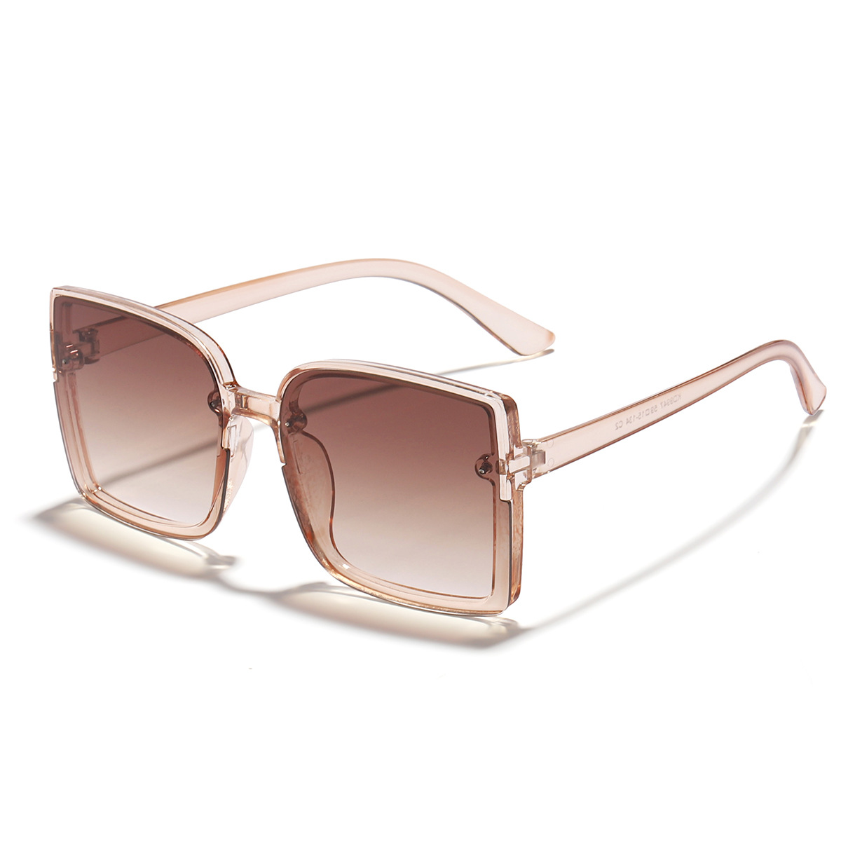 Gafas de sol de las mujeres de moda cuadrado personalizado gran marco gafas de sol de Europa y América cara grande adelgazar UV400 UV a prueba de gafas de sol