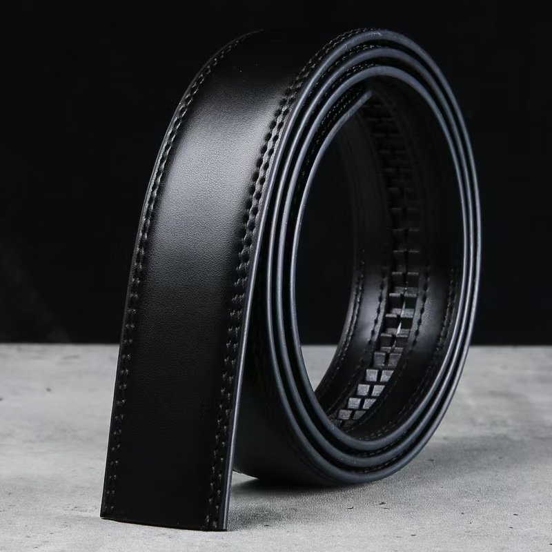 ヘッドレスベルト 3.0 ワイド メンズ 本革 ヘッドレス 自動バックル 純牛革 パンツベルト トレンド バックルなし ヘッドレス|undefined