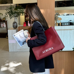 安可拉紅手提げ袋服装店不織布ショッピング服包装女装包装宣伝袋高級