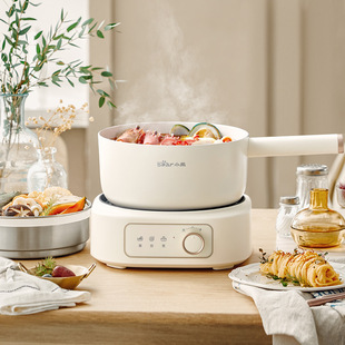 Bear Electric Cooking Pot Household Multi-Functional Split Electric Hot Pot Steaming Electric Wok Small Electric Pot Dhg-D25D1