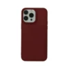 Xym imitation leather pattern TPU wine red