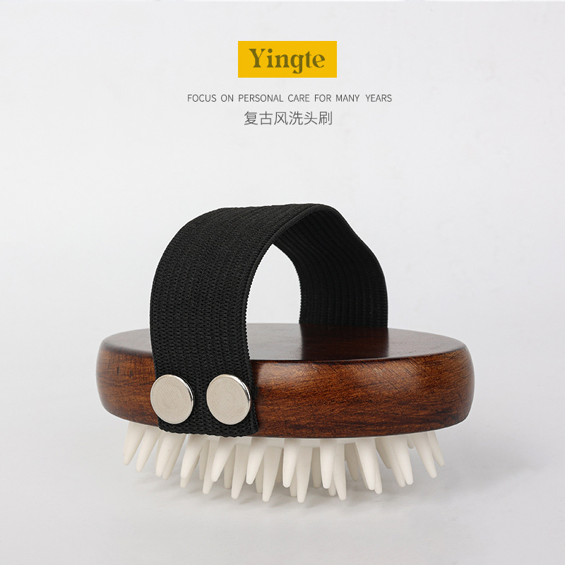 沐浴便攜矽膠洗頭刷 按摩頭皮氣墊按摩梳洗頭 去屑香波洗發梳子