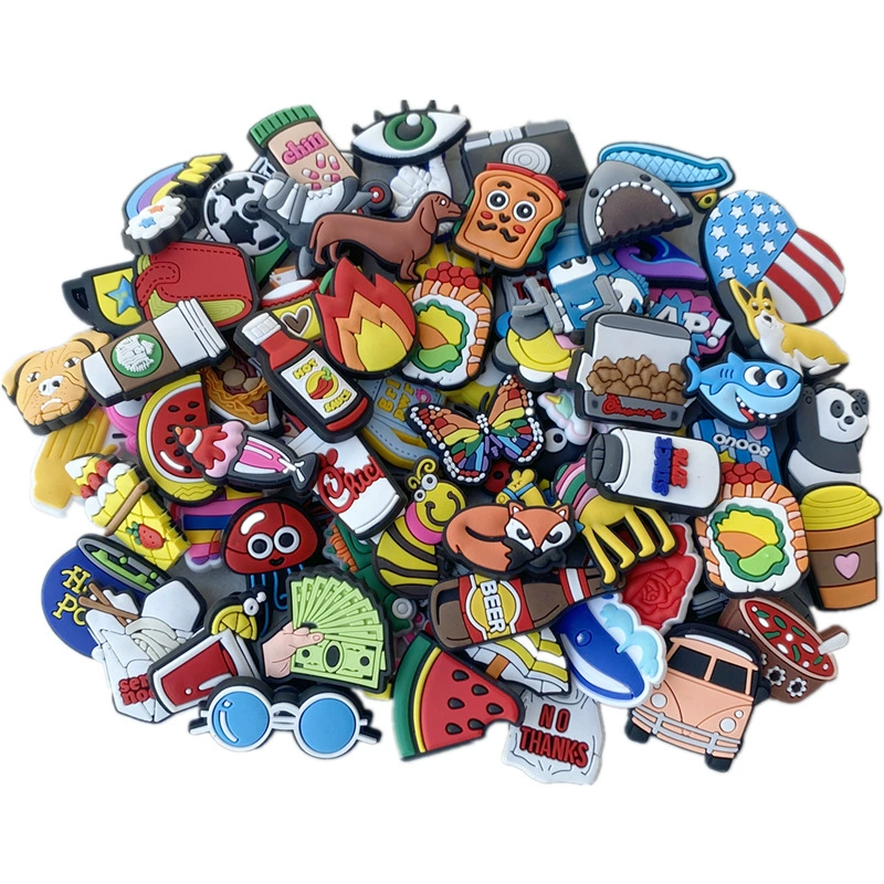 Отверстие обувь цветок пряжка для обуви ПВХ мягкая резина трехмерное мультяшное отверстие обувь аксессуары для самостоятельной сборки съемное украшение для обуви на заказ