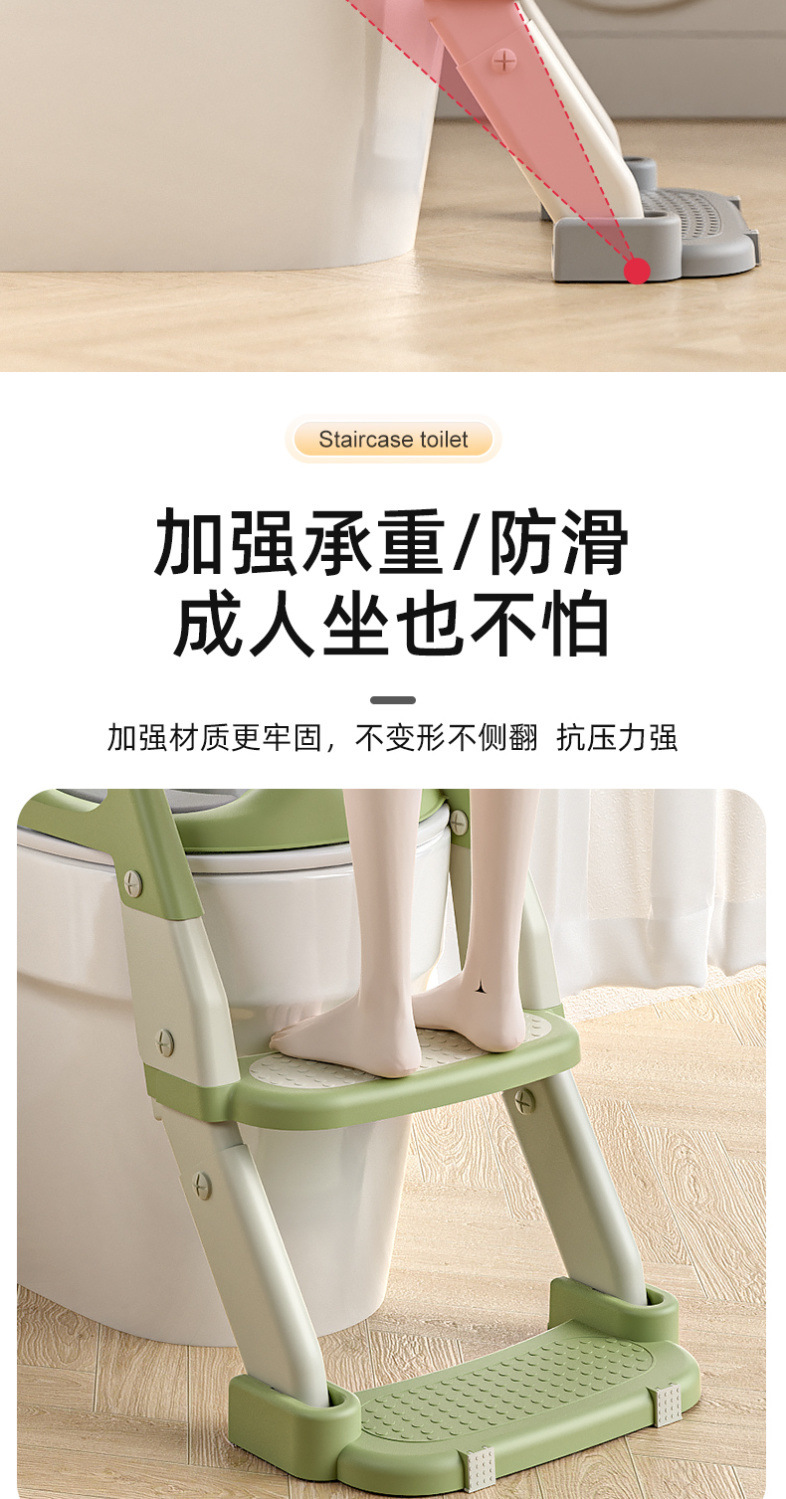 Children's step toilet, folding toilet for 3-6 years old, squat toilet, children's urine bucket, enlarged household toilet stool for children, wholesale undefined