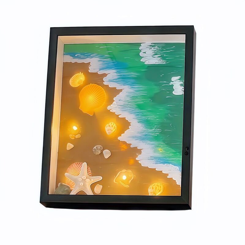 Creative DIY Conch Shell Night Light Collection Picture Frame Hollow Photo Frame Dried Flower Decorative Frame Table Setting Girl Gift Creative DIY Conch Shell Night Light Collection Picture Frame Hollow Photo Frame Dried Flower Decorative Frame Table Setting Girl Gift