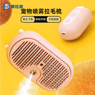 New pet cat and dog essence spray brush cat and dog cleaning artifact charging hair comb floating hair comb cross-border