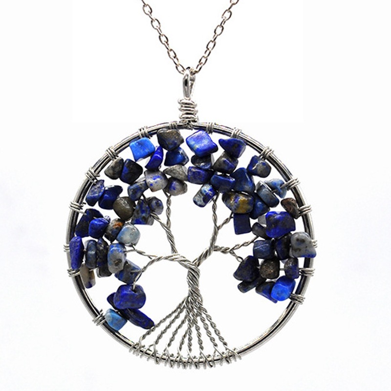 Fashion Tree Natural Stone Plating Pendant Necklace 1 Piece display picture 8