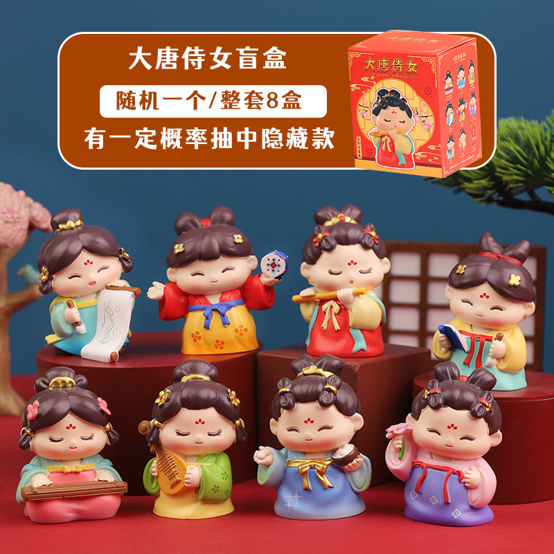 正規版では春風盲箱人形が人形を手にして人形樹脂工芸のアイデアプレゼントを作って卸売りした
