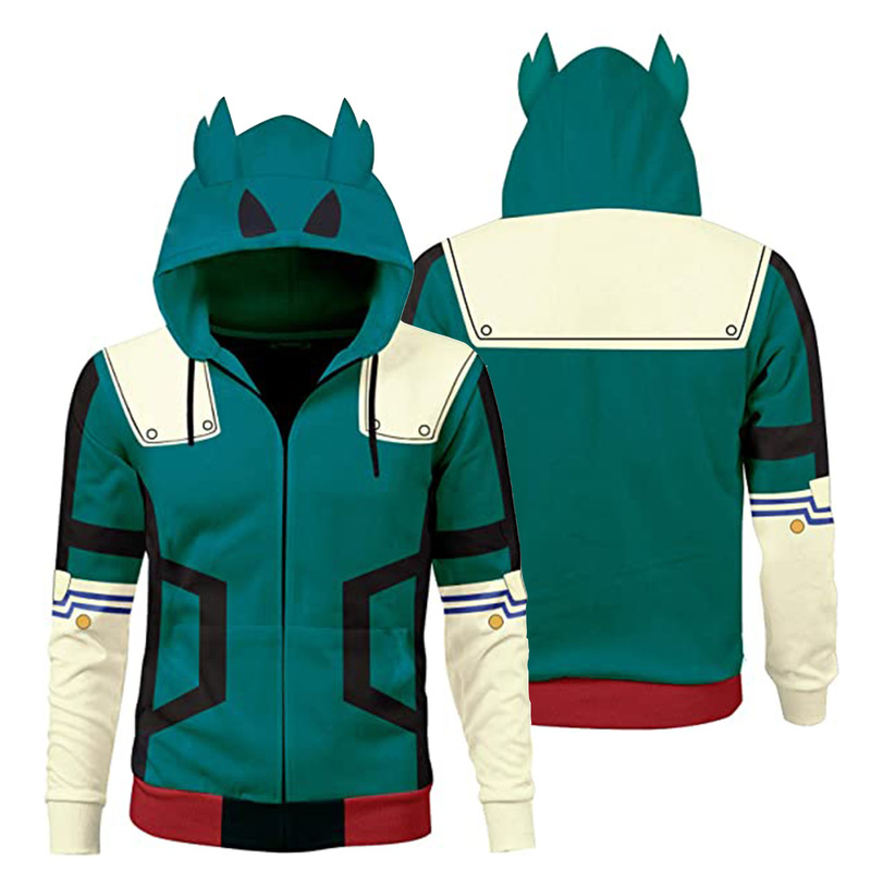 2025 Cross-Border New Style European and American Animation Jacket Adult Jacket Cosplay Anime Jacket 3D Printed Sweatshirt for Men